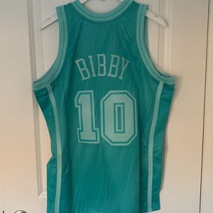 Rare Mike Bibby Grizzlies HWC Mitchell & Ness Swingman Monochrome Teal Jersey